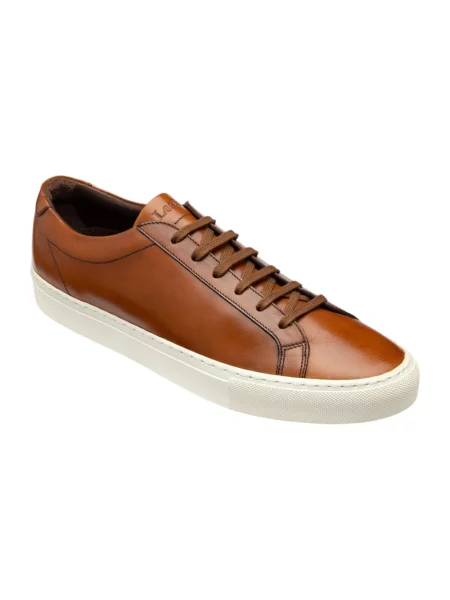 Sneakersy Loake skórzane brązowe