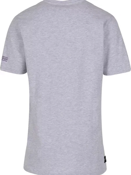 ROCAWEAR Póló Neon kék / tengerészkék / melír szürke