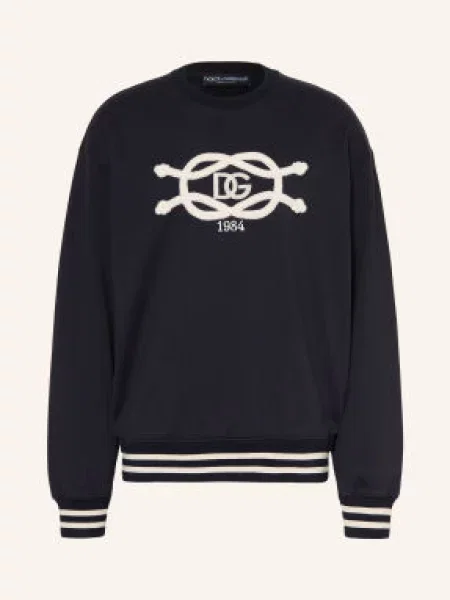 Dolce & Gabbana Bluza blau biała