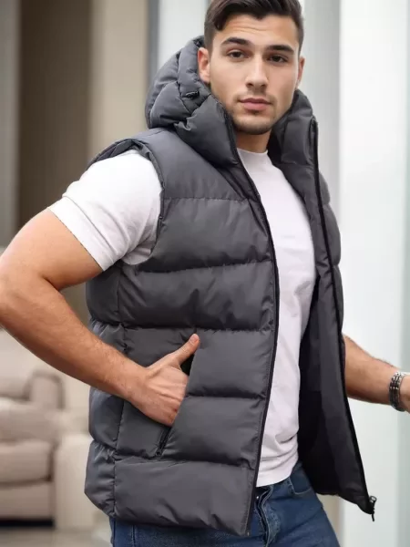 Prsluk Dewberry s kapuljačom