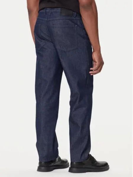 HUGO Jeans hlače Mornarsko modra