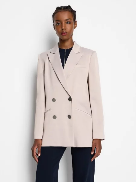 Armani Exchange Блейзер бежевий