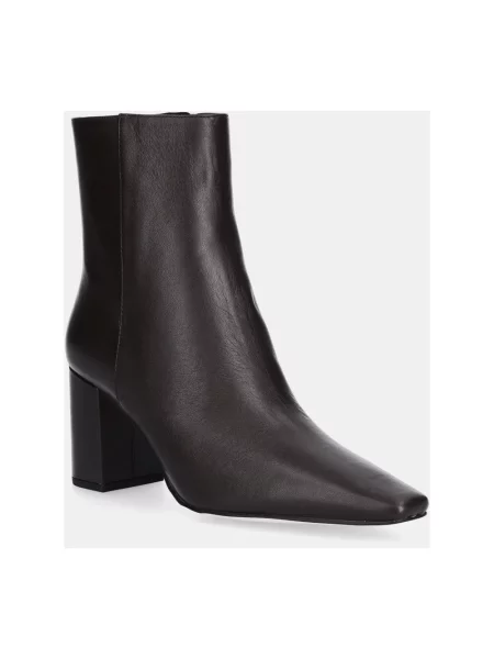 Buty do kostki Michael Kors skórzane brązowe