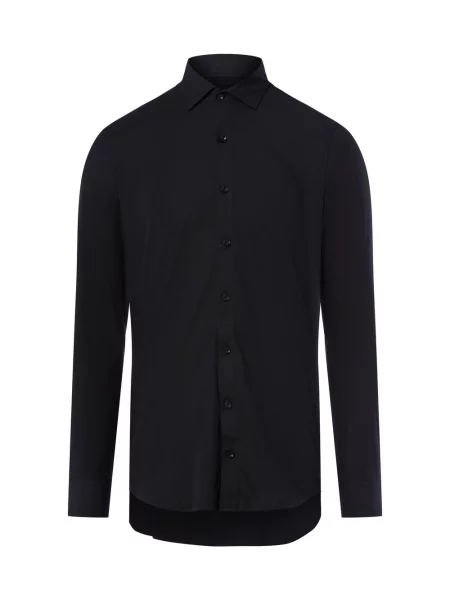 Finshley & Harding koszula biznesowa Mężczyźni Super Slim Fit jednolity 36 niebieski
