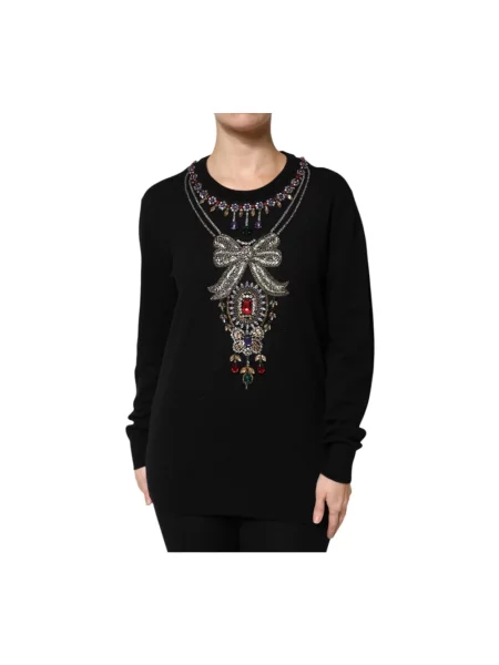 Sweter Dolce And Gabbana z kaszmiru czarny