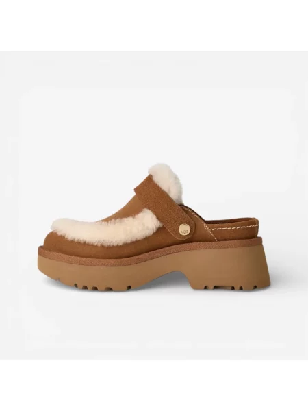 Klapki Ugg zamszowe brązowe