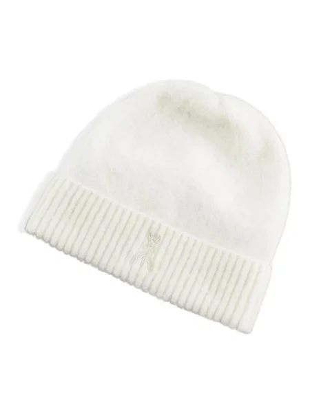 Patrizia Pepe czapka beanie z wełną beżowa