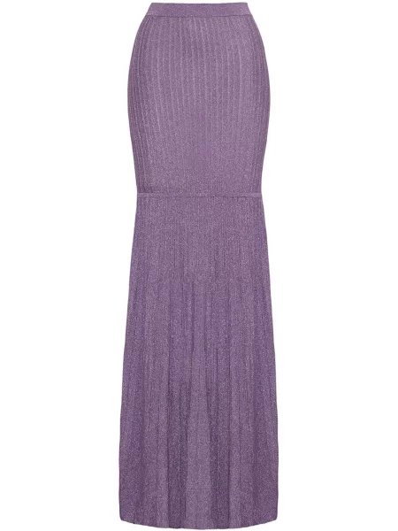 Fusta maxi Adam Lippes tricotate violet