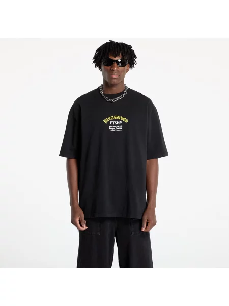 Tricou PLEASURES x FTSHP Questions T-Shirt UNISEX Black XXL negru
