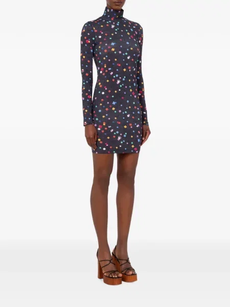 Scurt rochie Love Moschino din jerseu gri