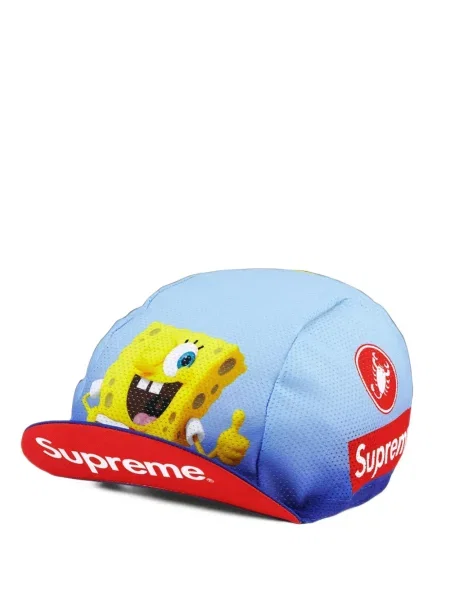 Ciclism șapcă Supreme cu imagine albastru