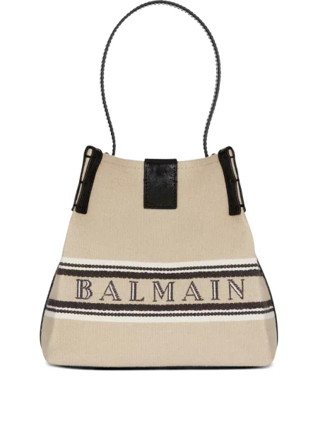 Geantă bucket Balmain cu dungi