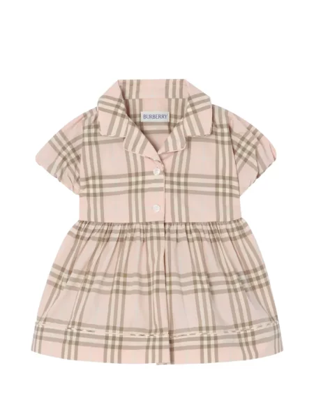 Dětské šaty Burberry růžové