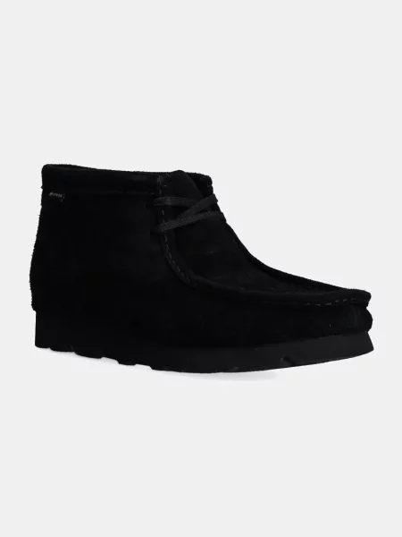 Clarks Originals pantofi de piele întoarsă Wallabee Gore-Tex barbati negru