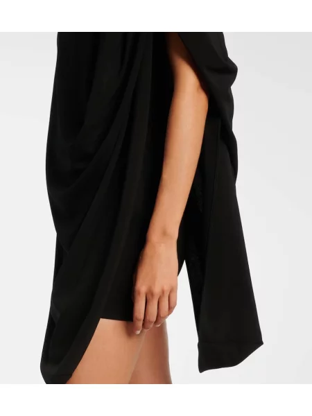 Rochie Jean Paul Gaultier din jerseu drapată negru