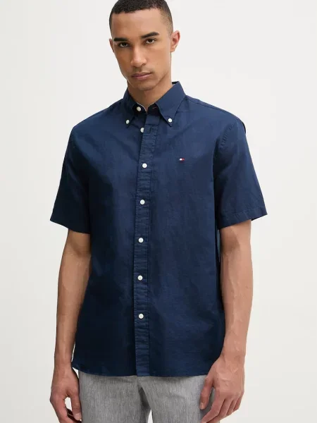 Tommy Hilfiger Cămașă | cu adaos de in