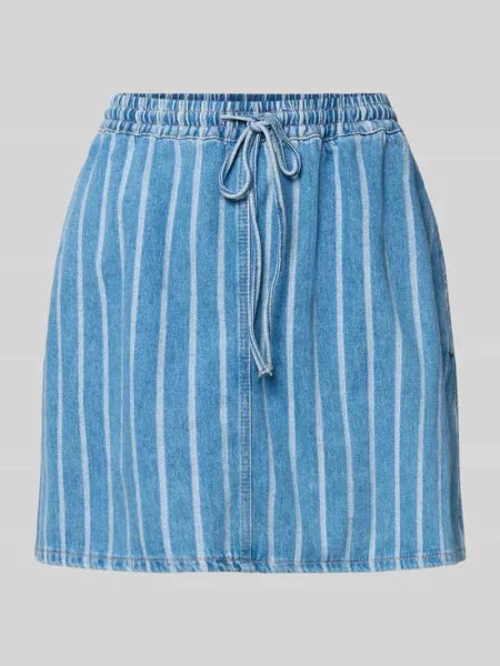 Spódnica mini o kroju regular fit z czystej bawełny Marc O'polo Denim niebieska