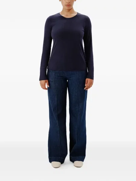 Lung tricou Another Tomorrow albastru