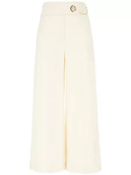 Pantaloni Simona Corsellini alb