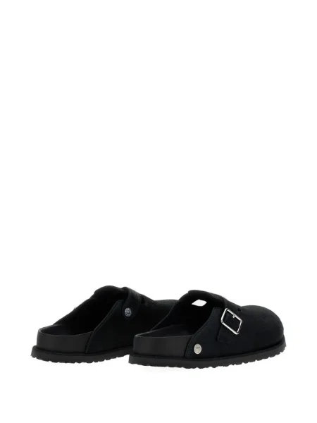 Papuci tip mules Birkenstock cu cataramă negru