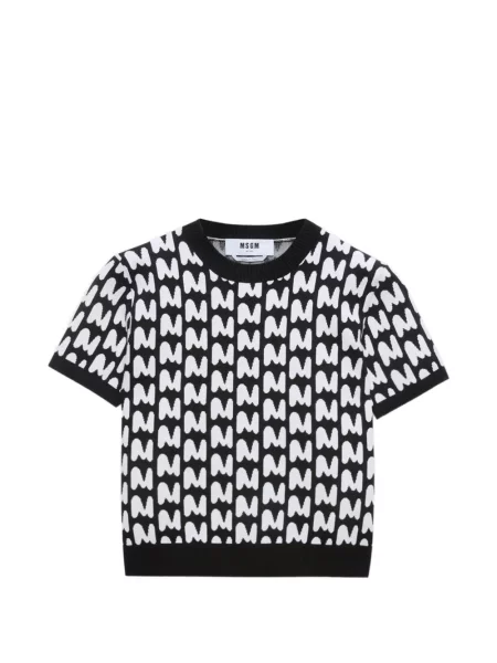 Tricou Msgm scurt negru