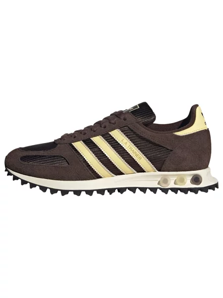 ADIDAS ORIGINALS Tenisky La Trainer tmavě hnědá / světle žlutá
