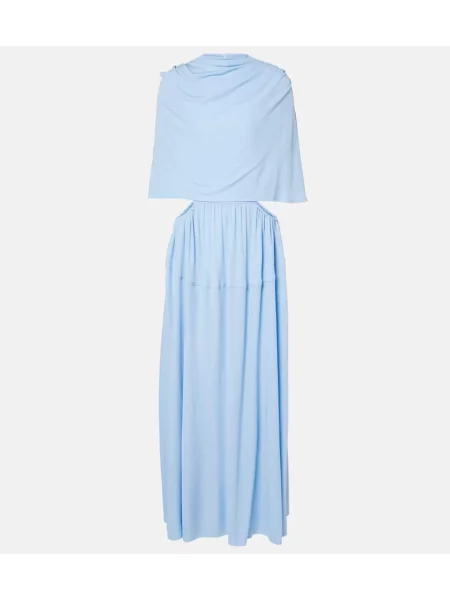 Rochie maxi Proenza Schouler din jerseu de costum albastru