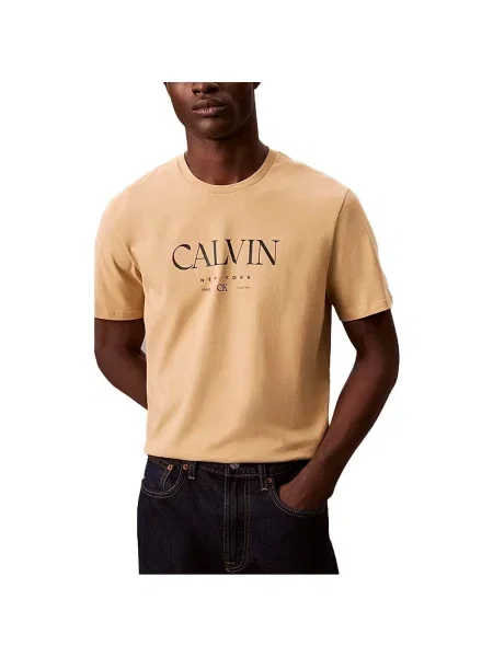 Tricou Calvin Klein Jeans bej