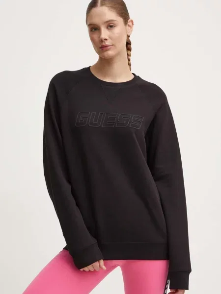 Guess bluza ALDWIN z nadrukiem czarny