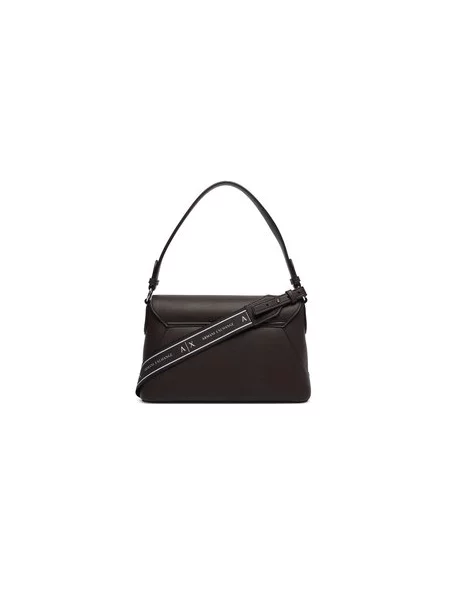 Kabelka Armani Exchange Tmavě hnědá