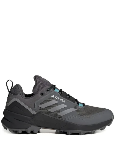 Pruhované trekkingové lněné tenisky Adidas UltraBoost šedé