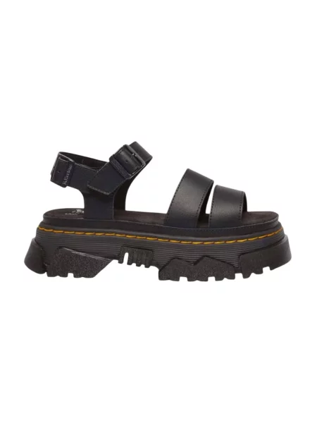 Sandały Dr. Martens skórzane czarne