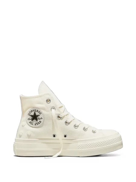 Sneakerși Converse Chuck 70 cu model leopard cu mărgele negru