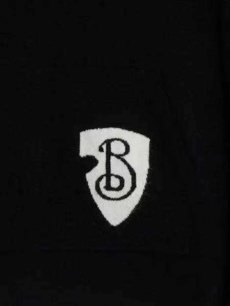 Hanorac cu glugă Burberry de lână negru