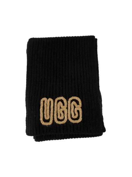 Szal z detalem z logo Ugg czarna