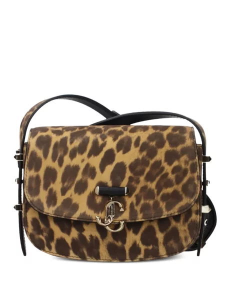 Crossbody kabelka Jimmy Choo hnedá