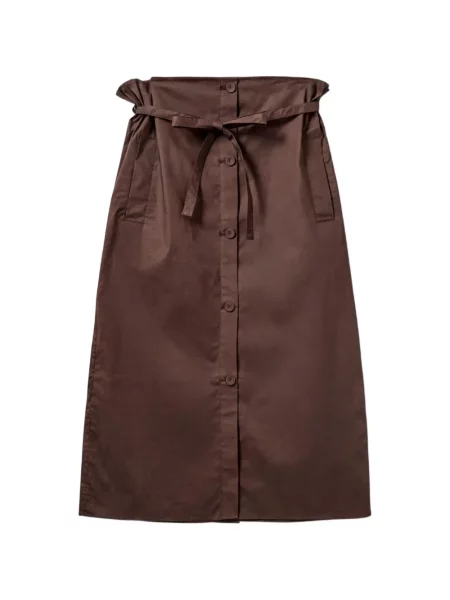Fustă The Garment în linie A maro