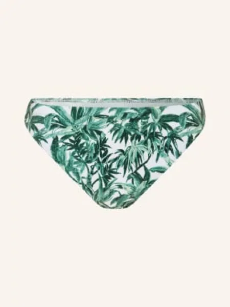 Maryan Mehlhorn Basic Bikinové Kalhotky Palmette zelená / tmavě zelená bílá