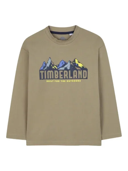 Koszulka dziecięca Timberland brązowa