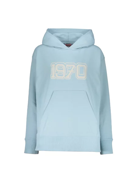 Bluza z kapturem Kenzo z kapturem niebieska