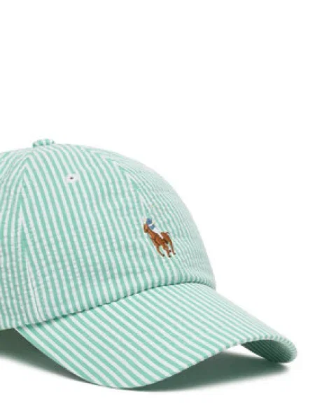 Polo Ralph Lauren Čiapka svetlohnedá / mätová / biela zelená