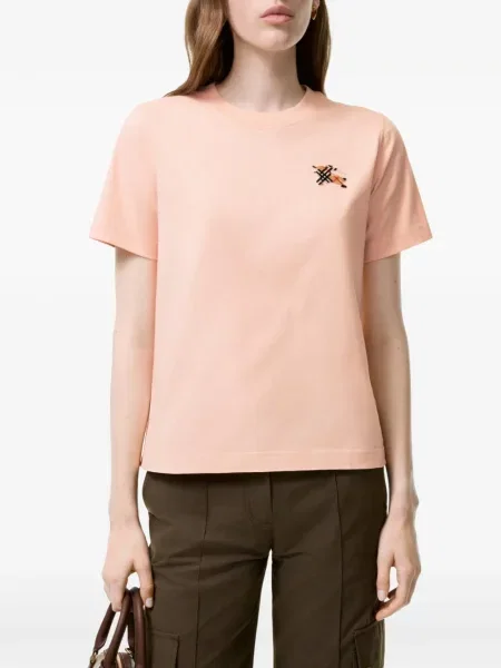 Tricou Burberry în carouri roz