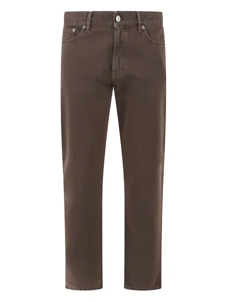 Pantaloni Zegna cu 5 buzunare maro