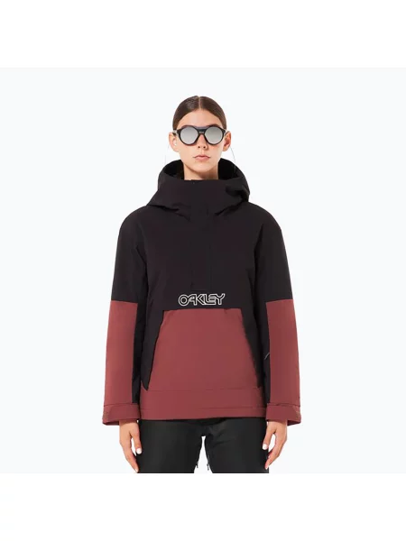 Дамско яке за сноуборд Oakley WMNS TNP TBT Isulated Anorak blackout/grenache черно