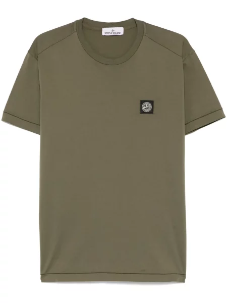 Tricou Stone Island cu strasuri verde