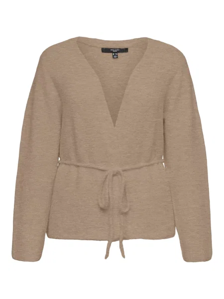 Vero Moda Curve Kardigan VMCORA tmavě béžová