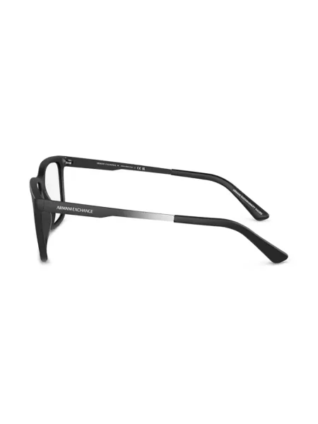 Ochelari de soare pătrați Armani Exchange negru