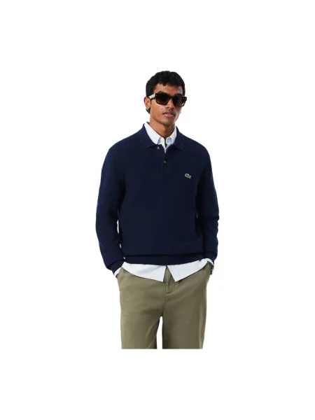 Lacoste swetry z dzianiny Mężczyźni 3 niebieski