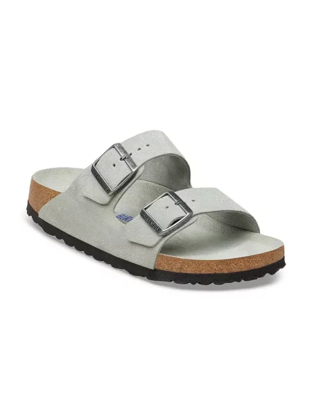 Замшевые шлепанцы Birkenstock