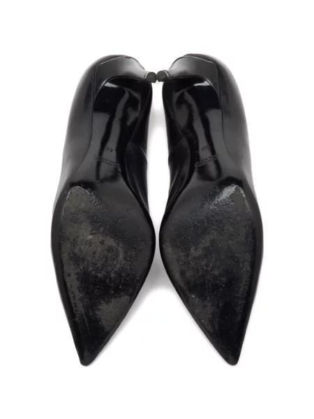 Pantofi cu toc Alexander Wang din piele cu vârf ascuţit negru